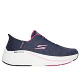 Skechers Women's Slip-ins: Max Cushioning Elite - Prevail Sneaker | Size 8.5 | Navy/Pink | Textile/Synthetic | Vegan | Machine Washable