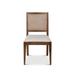 Side Chair - Park Hill Southern Classic 18.5" Wide Side Chair Linen in Brown/White | 32 H x 18.5 W x 21 D in | Wayfair EFS26022