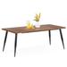 17 Stories 70.86" Dining Table Wood/Metal in Black | 29.52 H x 70.86 W x 31.49 D in | Wayfair 47676296977B43E1B4EC2654A9FD1A6E