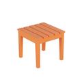 Beachcrest Home™ Marci Plastic Outdoor Side Table Plastic in Orange | 17 H x 17.7 W x 17.7 D in | Wayfair C8254C16F4A94A3D8FCC2C9FD60248B1