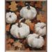 The Holiday Aisle® Five Pumpkins In Leaves White Wood in Brown/White | 16 H x 20 W x 1.5 D in | Wayfair 9D2A3CEA6FED43C0AD3CE3FDB16D097D