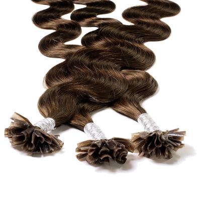 hair2heart - Bonding Extensions Echthaar #6/3 Dunkelblond Gold 1g Haarextensions Schwarz Damen