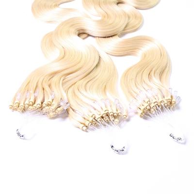 hair2heart - Microring Extensions Echthaar #10/0 Hell-Lichtblond 1g Haarextensions Nude Damen