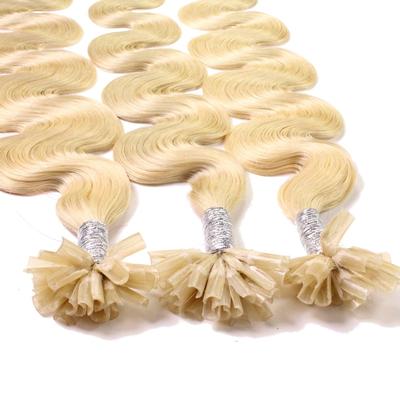 hair2heart - Bonding Extensions Echthaar #9/0 Lichtblond 0.5g Haarextensions 25 ct Nude Damen (25.39 € / 1 ct)
