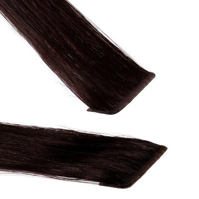 hair2heart - Invisible Tape Extensions Premium Echthaar #5/0 Hellbraun Haarextensions 10 ct Schwarz Damen (107.39 € / 1 ct) Image