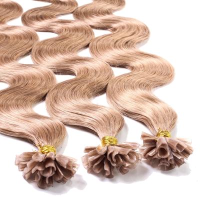 hair2heart - Bonding Extensions Echthaar #8/01 Hellblond Natur-Asch 1g Haarextensions 25 ct Hellbraun Damen (38.19 € / 1 ct) Image