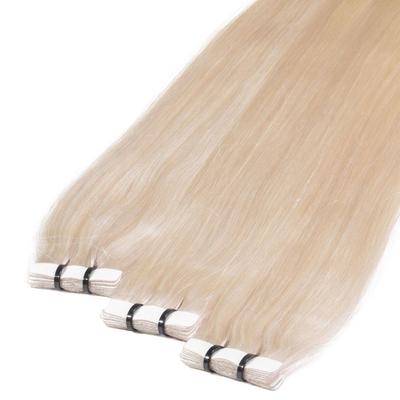 hair2heart Tape Extensions Premium Echthaar #10/0 Hell-Lichtblond 50cm Nude Damen