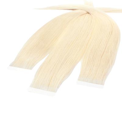 hair2heart Tape Extensions Echthaar #10/0 Hell-Lichtblond 50cm Nude Damen
