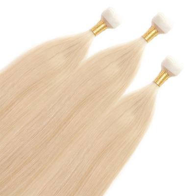 hair2heart Mini Tape Extensions Premium Echthaar #10/0 Hell-Lichtblond 60cm Nude Damen