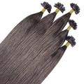hair2heart - Bonding Extensions Premium Echthaar #6/0 Dunkelblond 1g Haarextensions Schwarz Damen