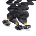 hair2heart - Bonding Extensions Echthaar #2/0 Schwarz 0.5g Haarextensions Schwarz Damen