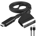Convertisseur péritel vers HDMI câble audio vidéo adaptateur péritel prise en charge de la sortie