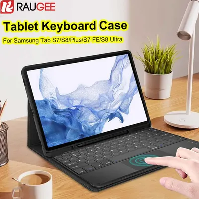 Étui pour clavier sans fil Bluetooth pour Samsung Galaxy Tab S7 FE S8 Plus Ultra housse de clavier