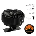 Ventilateur rond pour poêle à bois ventilateur de cheminée support libre distribution efficace de