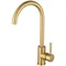 Robinet de cuisine en acier inoxydable doré, lavabo en or brossé, robinet de cuisine mixte d'eau chaude et froide