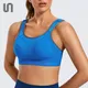 Soutien-gorge de sport à fort Impact pour femmes bretelles réglables sans fil Non rembourré noir