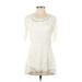 Isaac Mizrahi LIVE! Short Sleeve Top Ivory Tops - Women's Size 2X-Small