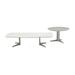 Orsino Coffee Table Set White and Taupe