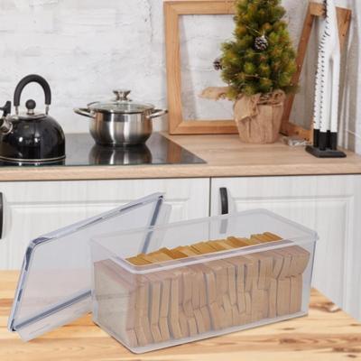 2 Pack Bread Box, Plastic Bread Container