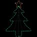 38.5" Lighted Christmas Tree Silhouette Outdoor Christmas Decor - White