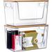 Clear Stackable Storage Bins Acrylic Open Front Bliss Bins