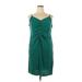 Nine West Casual Dress: Green Dresses - Women's Size X-Large