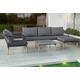 Como Rope Garden Sofa Set With Chaise Longue | Wowcher