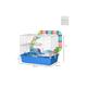 Pawhut 3-Level Hamster Cage, Tunnel - Blue | Wowcher