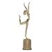 Tooarts Dance Brass Sculpture Exquisite Handcraft Home and Office Ornaments Modern Art Figurine Gift