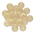 ButtonMode Standard Shirt Buttons 22pc Set Includes 8 Shirt Front Buttons (11mm or 7/16 in) 7 Sleeve Buttons (10mm or 3/8 in) 7 Collar Buttons (9mm or Almost 3/8 in) Khaki Tan Beige 22-Buttons