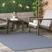 nuLOOM Camryn Abstract Herringbone Indoor/Outdoor Area Rug 6 7 x 9 Navy