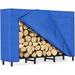 Firewood Rack Outdoor with Cover 4 FT