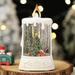 Ikohbadg Magical Flameless Lanterns for Christmas: Snowy Scenes Glittering Lights and Musical Candle-Shaped Lanterns (50ml)