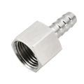 Stainless Steel Barb Hose Fitting Connector Adapter 10mm Barbed x G1/2 Female Pipe 3Pcs Silver Tone