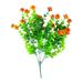 8PC Artificial Flower Flower Outdoor Flower Home Decoration Plastic Green Bush Artificial Flower Baskets for outside Coral Artificial Flowers Wedding Flowers for Arch Carnations Fresh