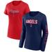 Women's Fanatics Branded Navy/Red Los Angeles Angels T-Shirt Combo Pack