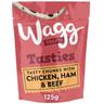 125g Chicken Ham & Beef Tasty Chunks Tasties Wagg Dog Treats