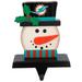 The Memory Company Miami Dolphins Snowman Stocking Holders