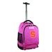 MOJO Pink Syracuse Orange 19'' Personalized Premium Wheeled Backpack