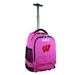 MOJO Pink Wisconsin Badgers 19'' Personalized Premium Wheeled Backpack