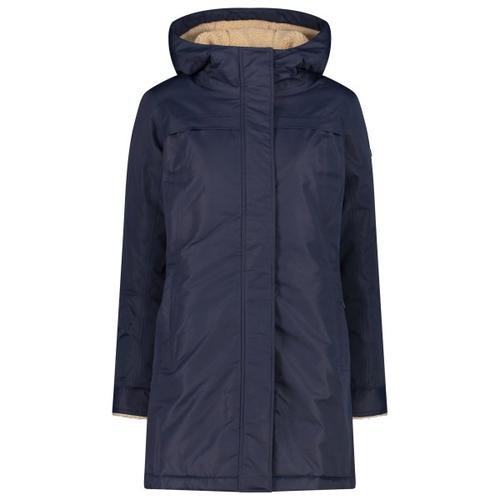 CMP – Women’s Parka Fix Hood Taslan Polyester – Mantel Gr 38 blau