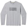 Smartwool - Colliding Clouds Graphic Long Sleeve Tee - Merinoshirt Gr S light gray heather