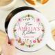 Personalised Springtime Cake Tin White