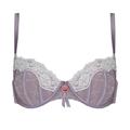 Women's Pink / Purple Silk Keepsake Underwired Balconette Bra 36B Tallulah Love