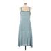 Louna Casual Dress - A-Line Square Sleeveless: Blue Dresses - Women's Size Medium
