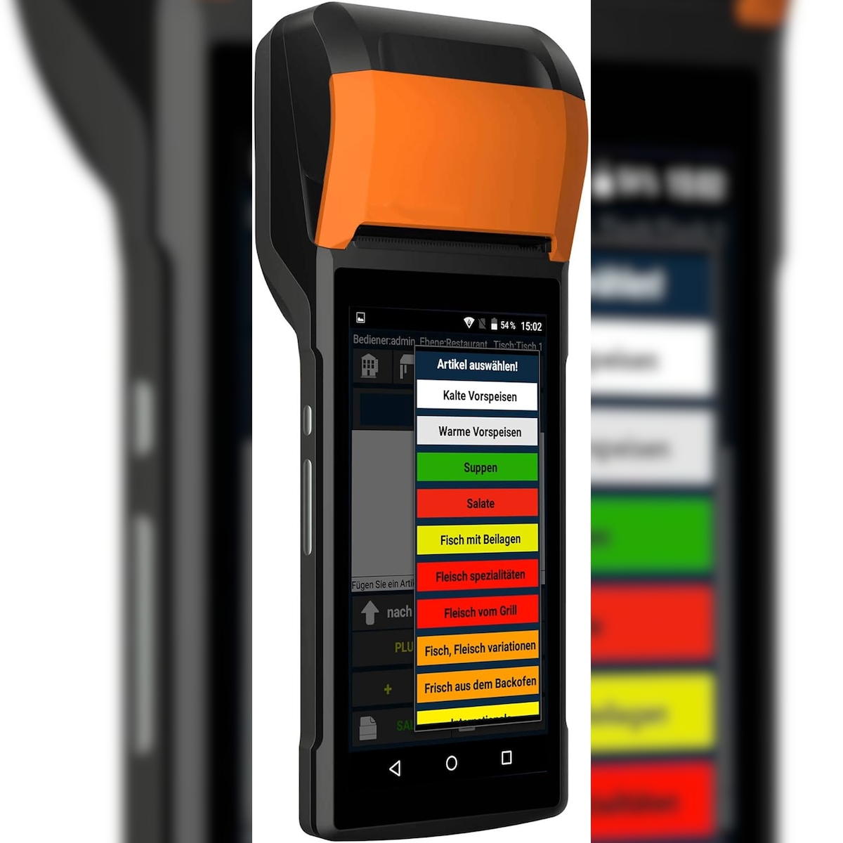 Minikasse mit Bondrucker für Lieferservice, mobile Dienste // Taschenkasse Image