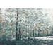 Andover Mills™ Blue Treeline - Wrapped Canvas Painting Canvas in Blue/Green/White | 12" H x 18" W | Wayfair 6016B0EC97D048E0875AC5E8A5177124