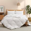 White Noise 600 Fill Power All Season Down Comforter Duvet Insert whiteGoose Down | 88 H x 88 W x 1.5 D in | Wayfair