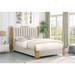 Orren Ellis Elvyra Upholstered Low Profile Standard Bed Metal in Brown | 54 H x 77 W x 90 D in | Wayfair 27FB8DC8534346188126543A7ACABD58