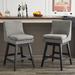 Latitude Run® Unfinished Swivel 26" Counter Stool Wood in Gray | 37.5 H x 19 W x 20.5 D in | Wayfair E53780ADEFBE47CB873BCA1340EE195C